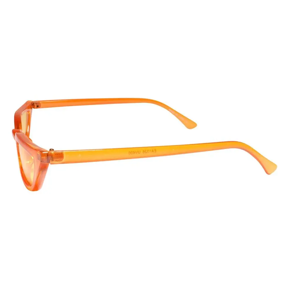 Classic Rockabilly 80s Cat Eye Orange Sunglasses